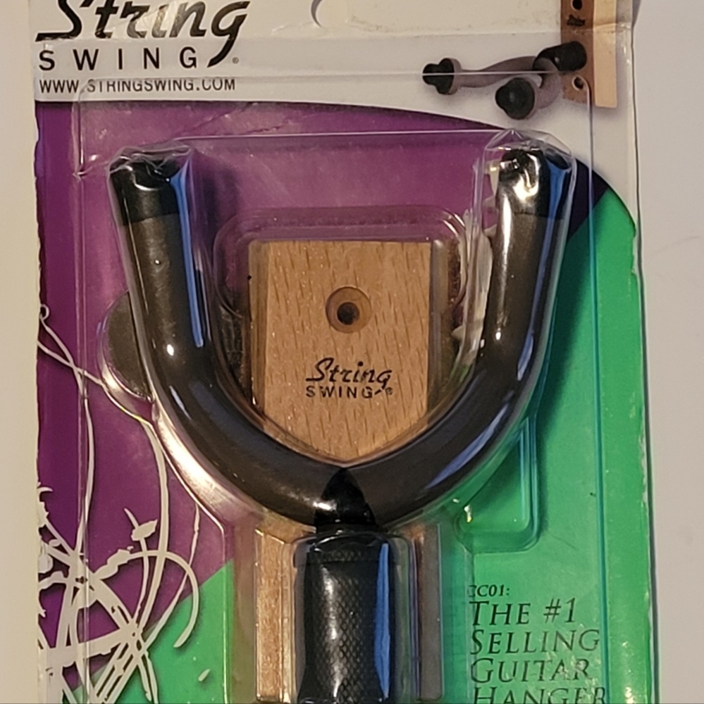 Guitar hanger made by string swing in the USA
